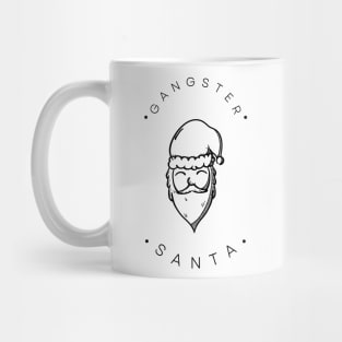 Marry Christmas Gangster Santa design and text art Mug